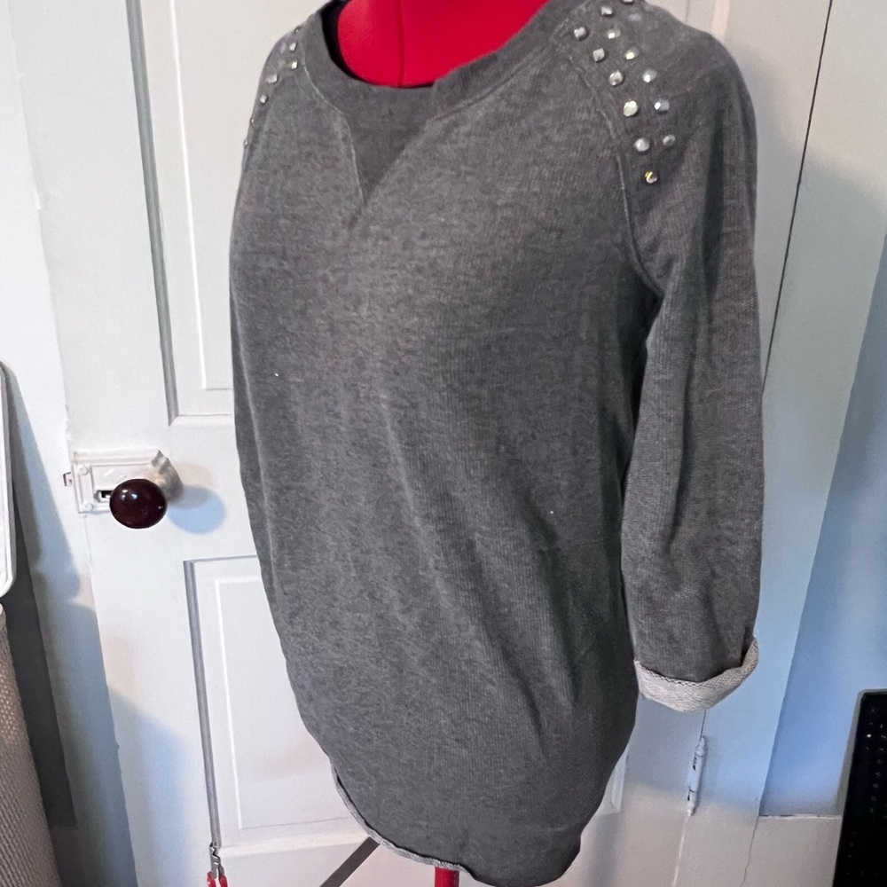 H&M Gray Tunic with Studded Details